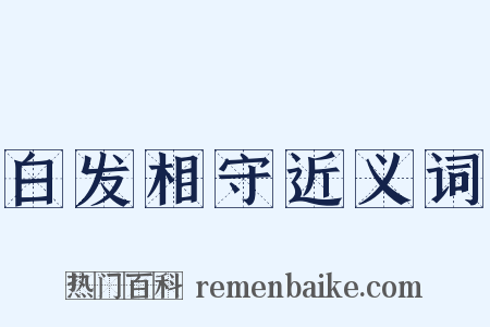 白发相守近义词是什么意思的图片